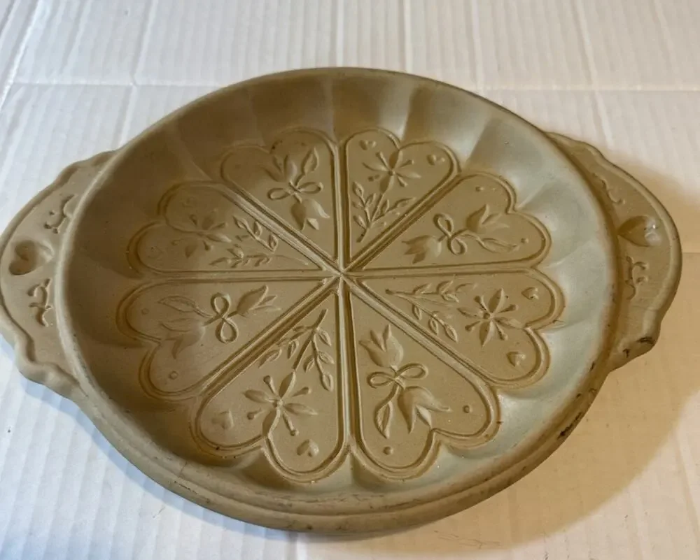 Vintage 2003 Brown Bag Art Shortbread Cookie Mold Hill Design Flowers